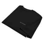 Folded ARTEFACT Série 01 oversized black t-shirt with minimal branding