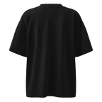 Back view of ARTEFACT Série 01 oversized black high neck t-shirt